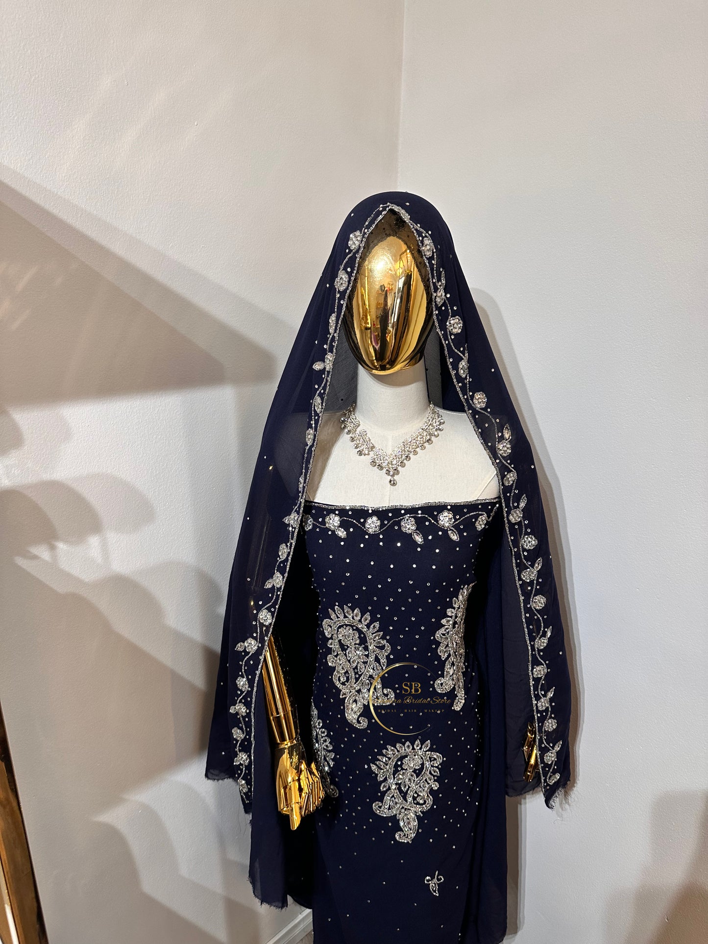 Dahabo Guest Dirac - Navy Blue & Silver