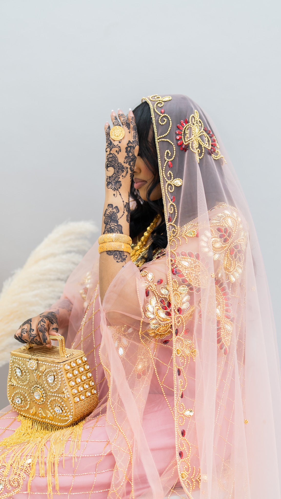 PRE - ORDER Nadira Bridal Lace Dirac - Pink