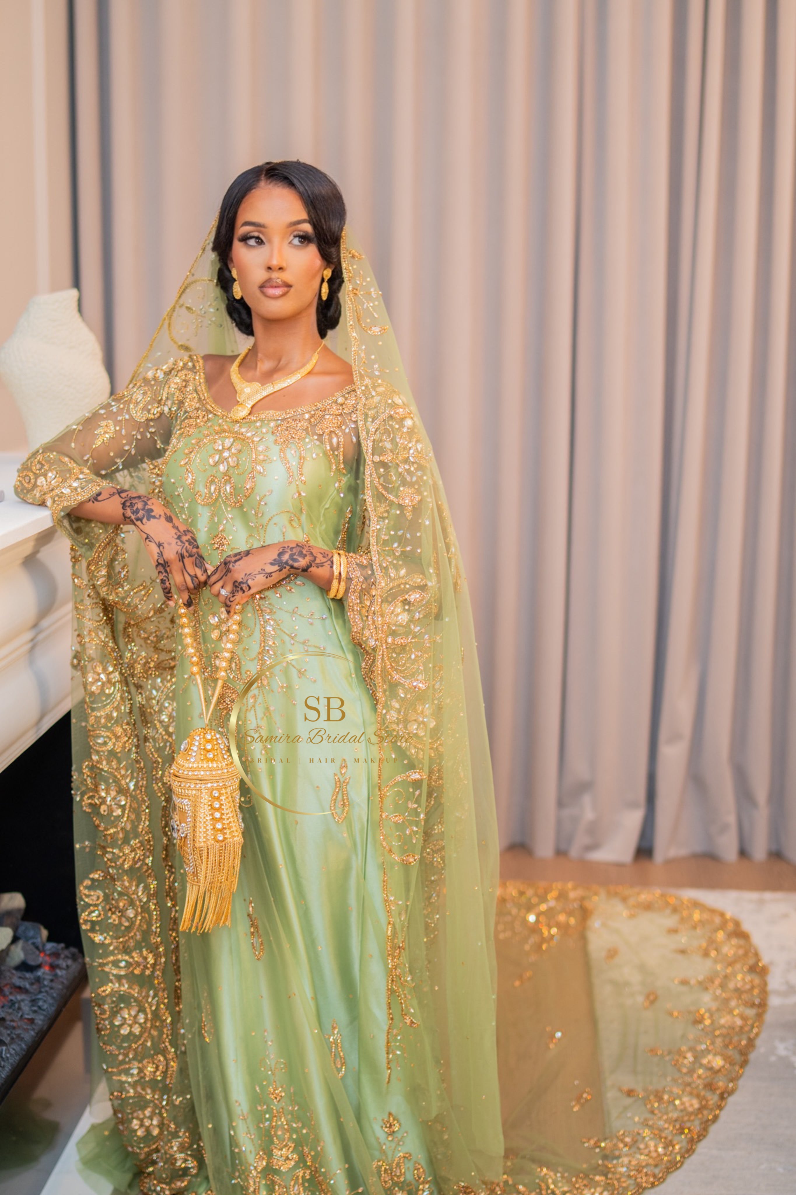 gold and green wedding dress Emerald Satin Embroidery Sparkly Overskirt Sketch Yes Fully Line Gorgeous Modest Ball Gown Green
