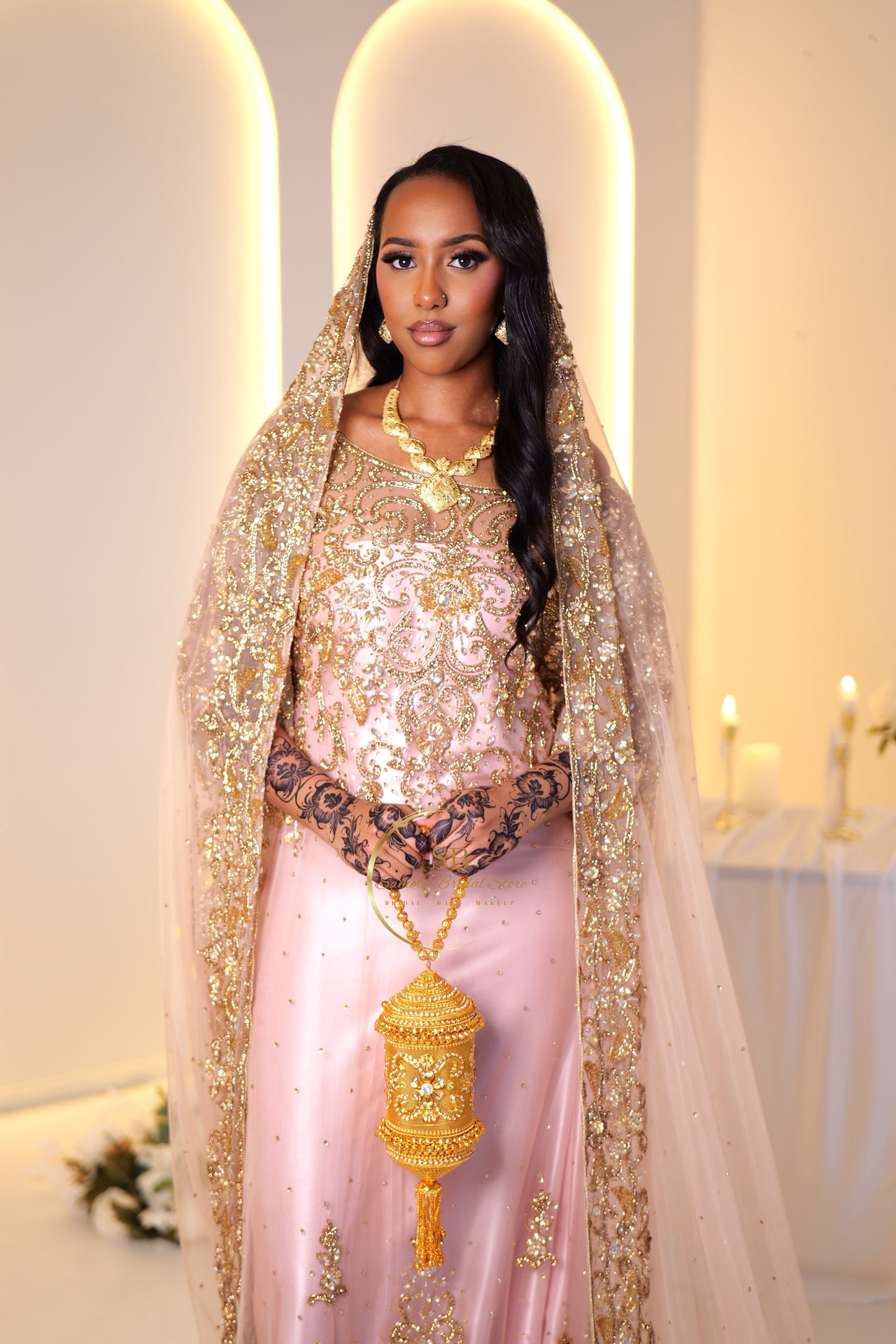 PRE -ORDER The Alluring Dusty Pink in Gold Dirac