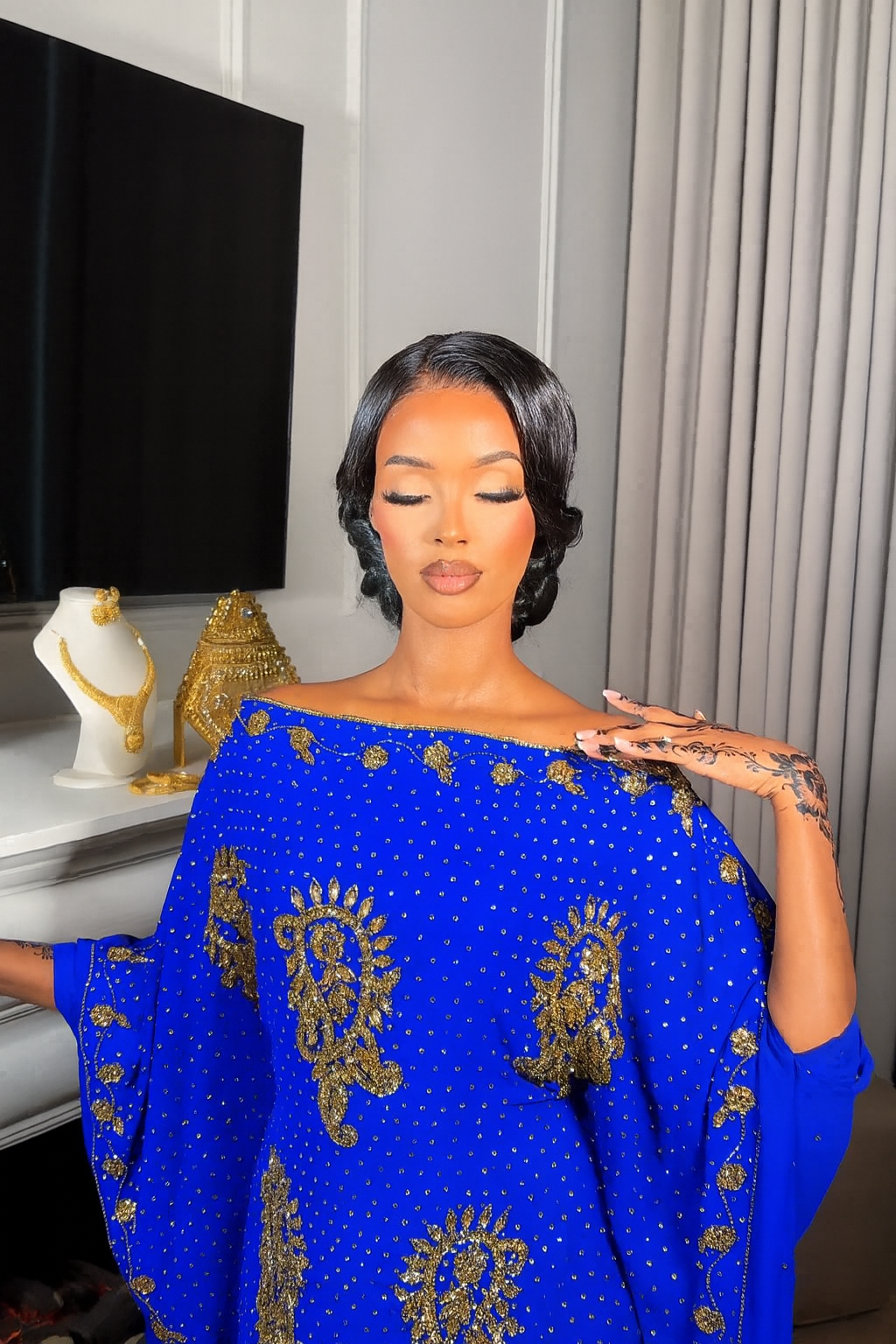 Dahabo Guest Dirac - Royal Blue & Gold