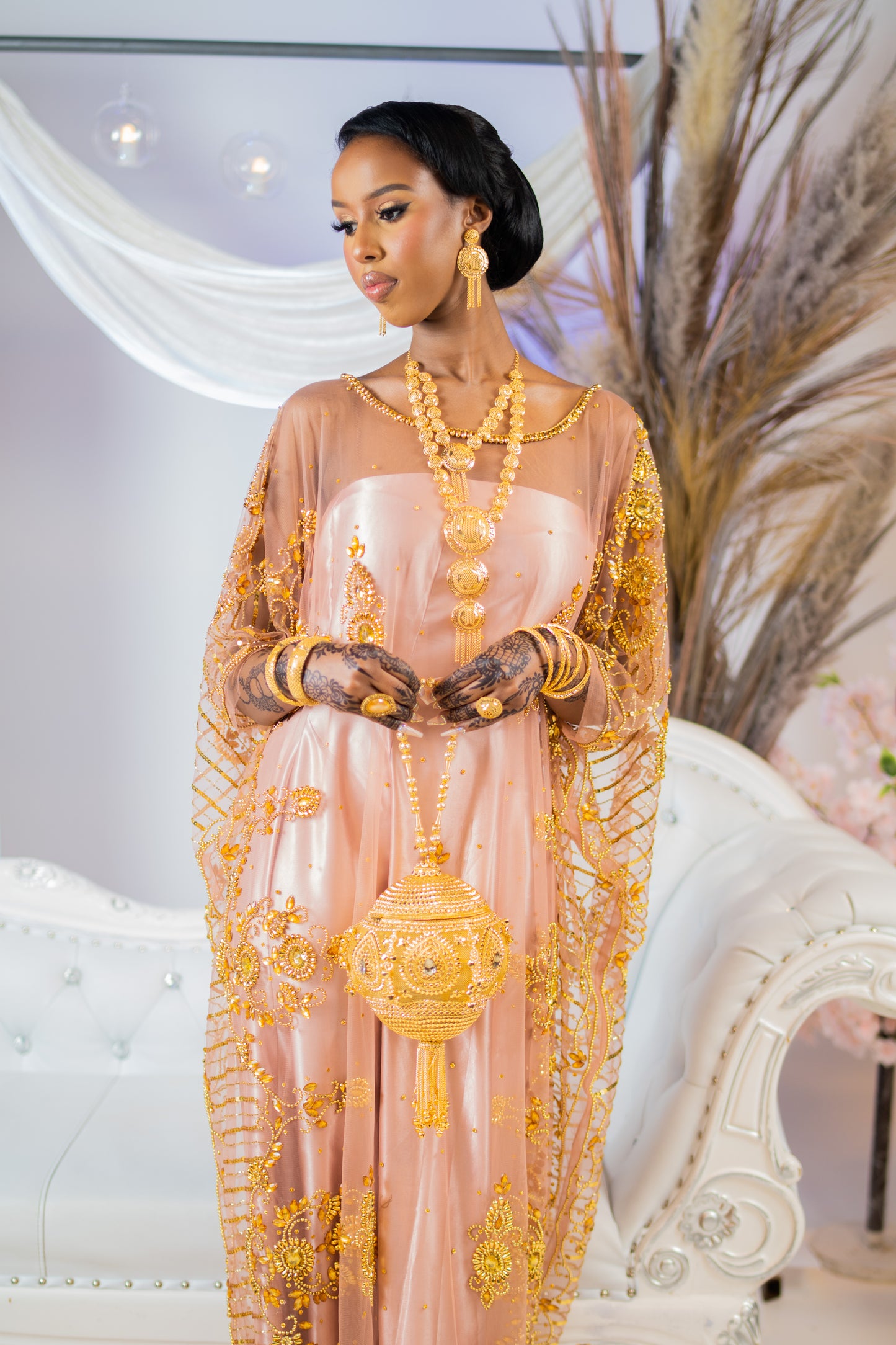 PRE-ORDER AYAANA Lace Bridal Dirac -  Rose Gold