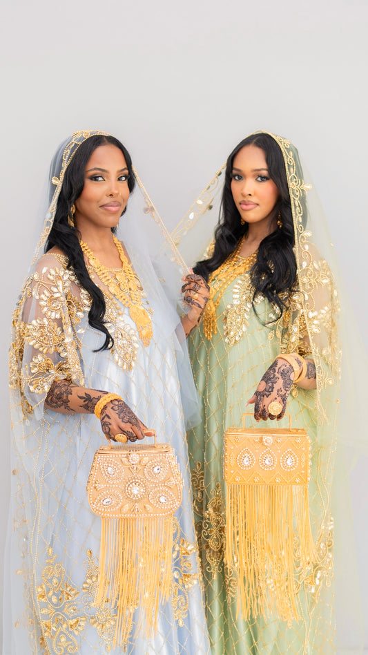 PRE - ORDER Nadira Bridal Lace Dirac -  Mint Green