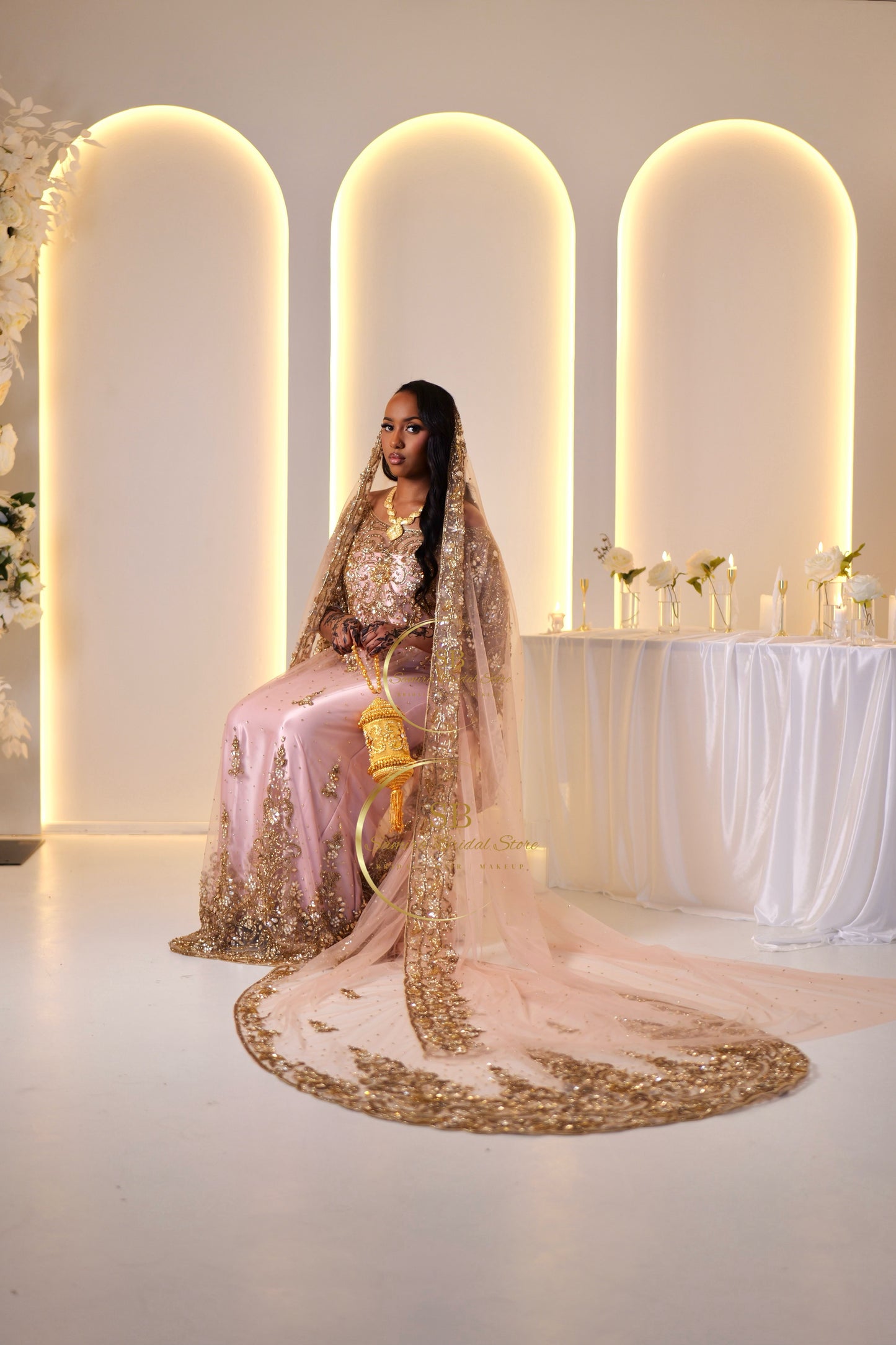 PRE -ORDER The Alluring Dusty Pink in Gold Dirac