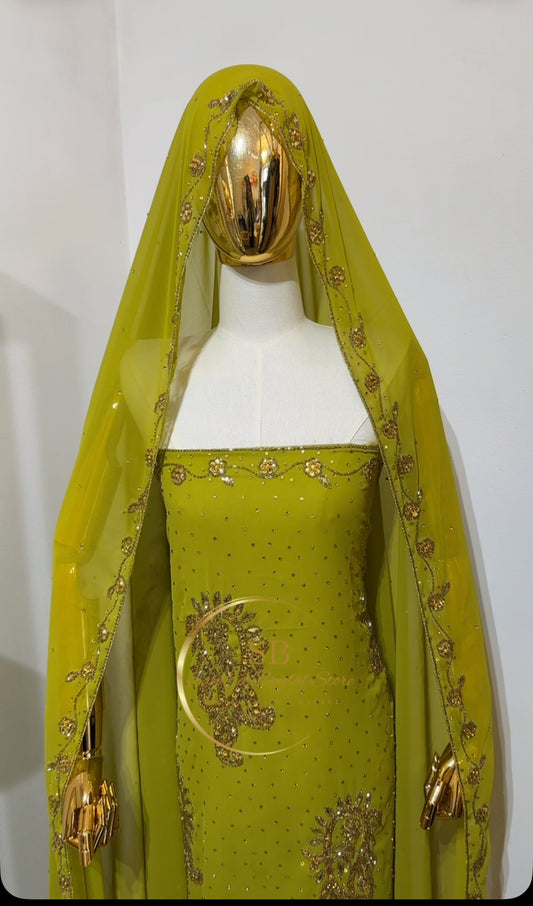 Dahabo Guest Dirac - Khaki Green & Gold