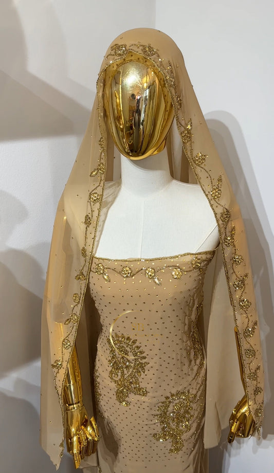 Dahabo Guest Dirac -  Sand Beige & Gold