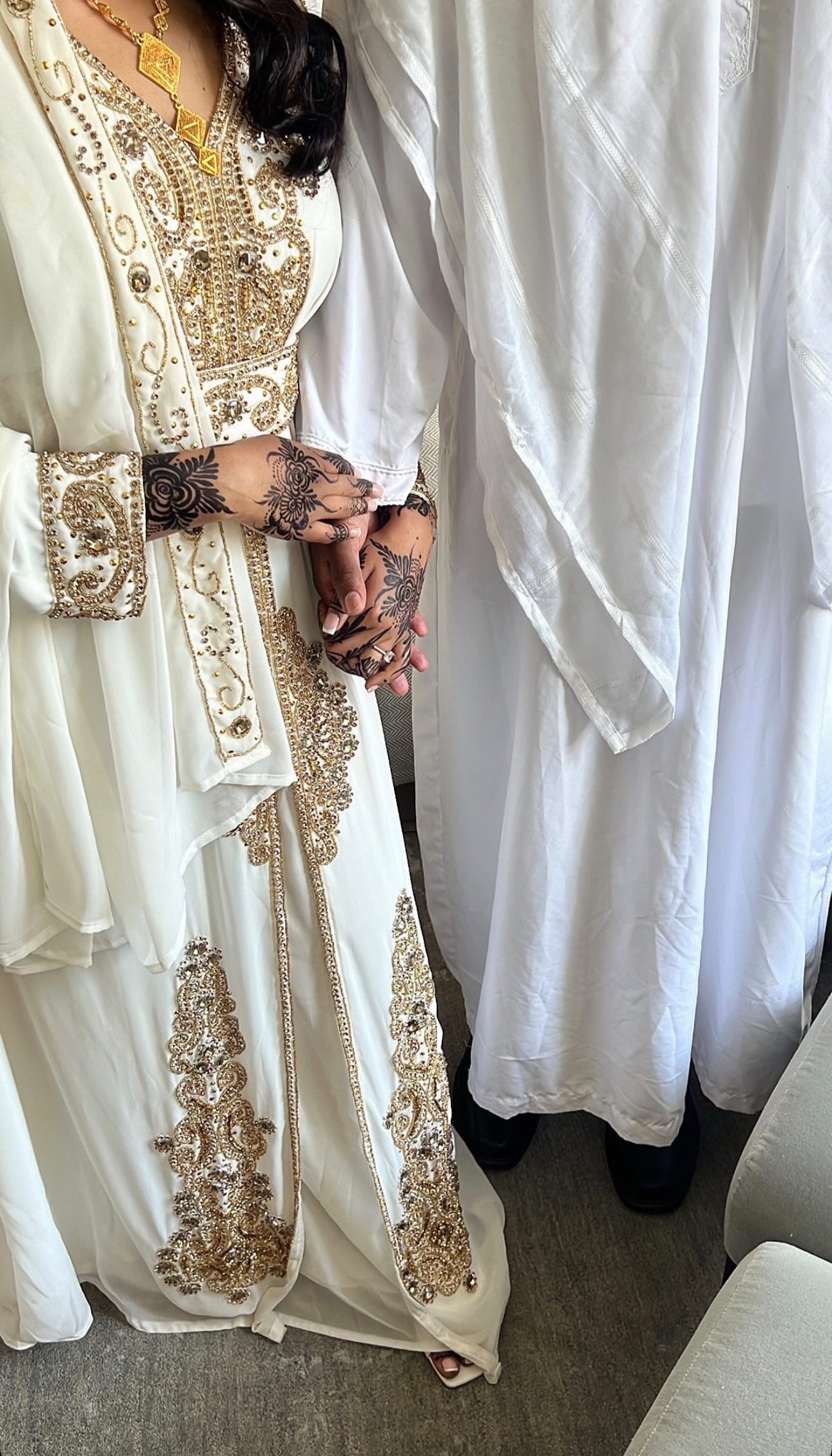 Nikkah Abaya Dress - White